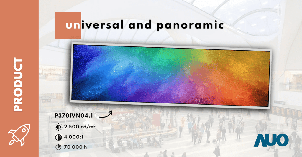 37.6-inch digital signage solutions by AUO