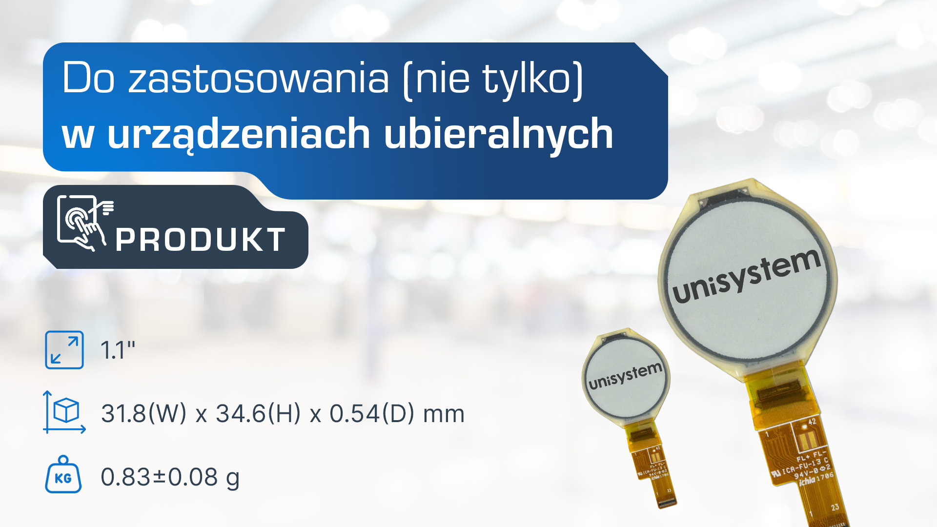 ET011TT6 – klasyczny okrągły wyświetlacz EPD od E Inka